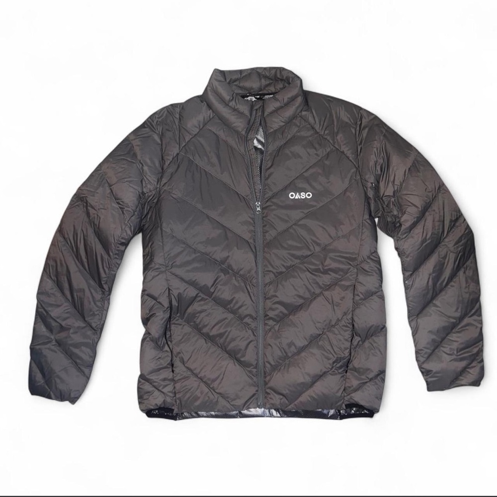 OAS Duck Down Quilted Gray Jacket